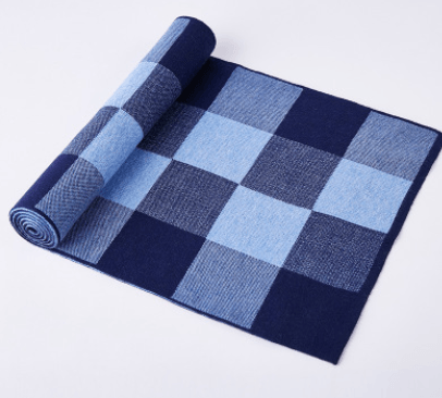 Men's scarf wool plaid scarf scarf winter scarf processing wholesale gift ladies knitting stitching - Nioor