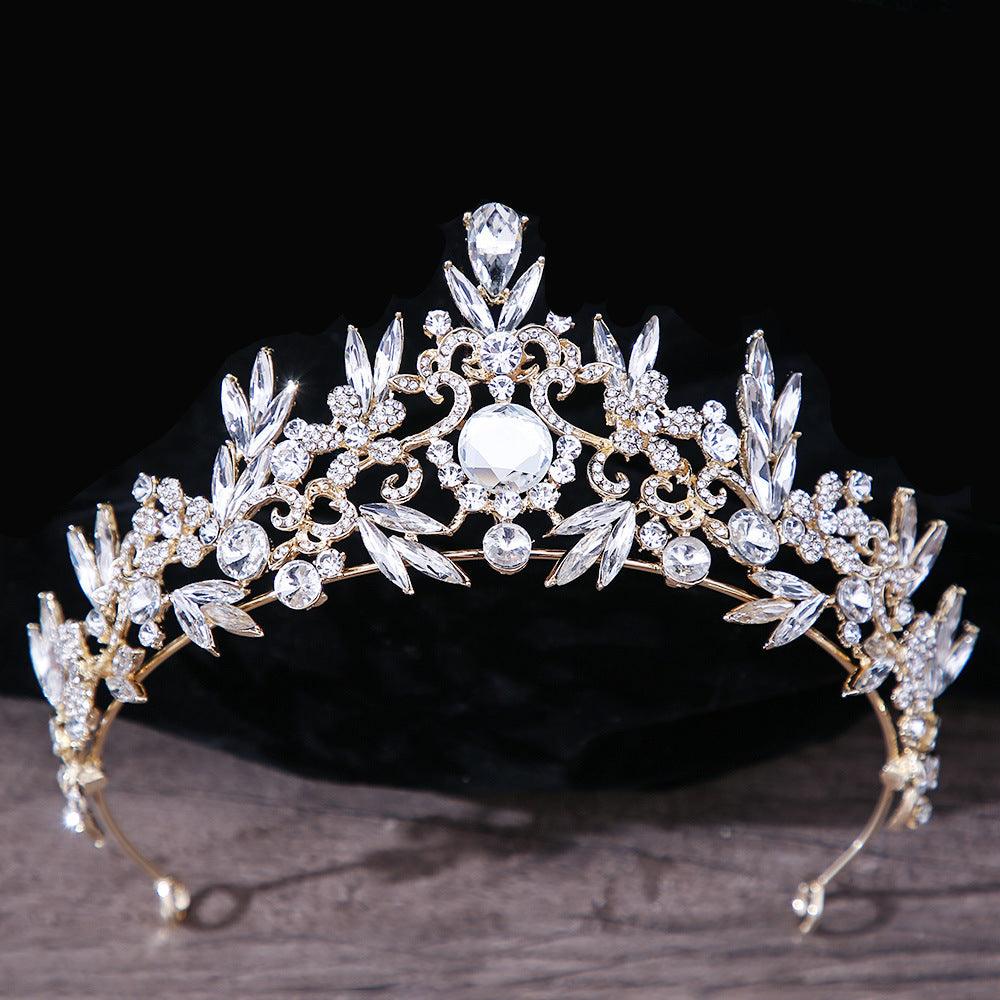 Bridal Headdress Rhinestone Mitzvah Crown - Nioor