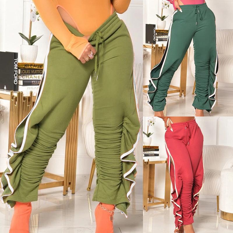 Women's Fashionable Loose Sweatpants - Nioor