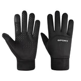 Windproof Waterproof Velvet Warm Waterproof Cycling Non-slip Full Finger Gloves - Nioor