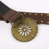 Metal Disc SUNFLOWER Hollow Corns Belt - Nioor