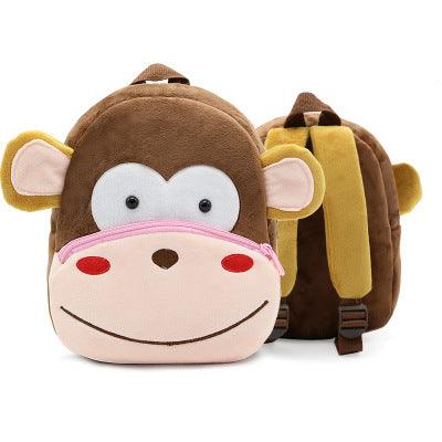 Cute Plush Backpacks Kindergarten Cartoon School Bags Children Animal Toys Bag - Nioor