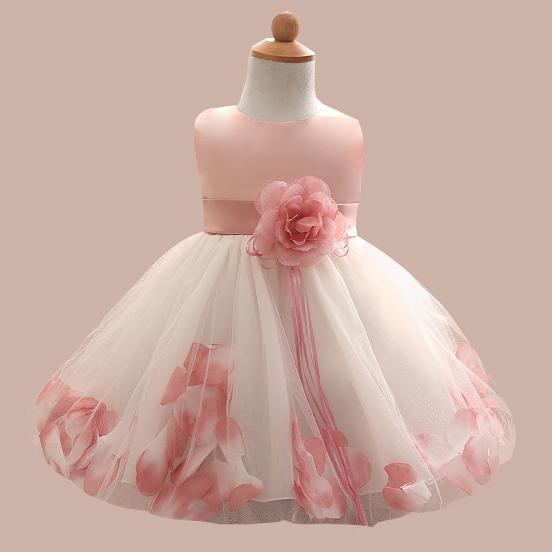 Korean High Grade Autumn Children, Fluffy Dress, Princess Dress, Infant, Full Year Old, Full Dress, Factory Direct Sales