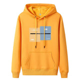 Men's Fashion Casual Fleece-lined Thickened Hooded Sweatshirt - Nioor