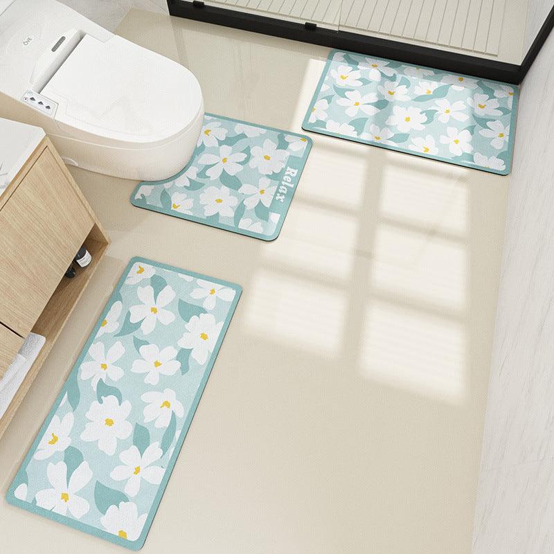 Household Bathroom Non Slip Mat Kitchen Leather Mat - Nioor