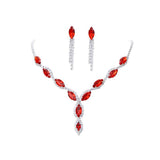 Amazon Burst Red Suit, Bridal Necklace, Wedding Jewelry, Big Diamond Jewelry Factory Direct Sales - Nioor