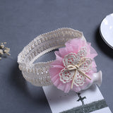 Children's lace flower headband