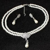 The new suit and pendant jewelry alloy necklace bride wedding accessories - Nioor