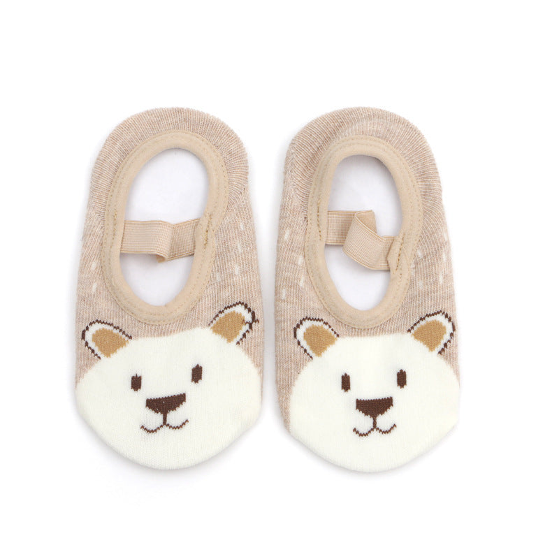 Non-slip animal floor socks