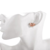 Female cat's eye butterfly earrings - Nioor