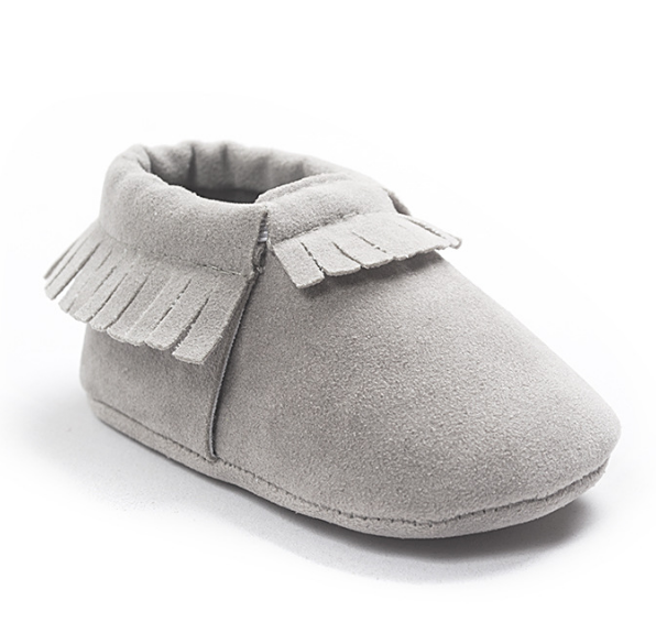 PU Suede Leather Newborn Baby Shoes