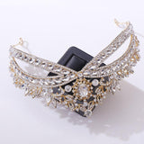 Wedding Crown Headdress Bridal Rhinestone Wedding Style Crown Accessories - Nioor