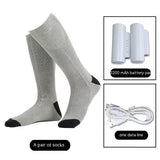 Men's And Women's USB Thermostat Electric Heating Thermal Socks - Nioor