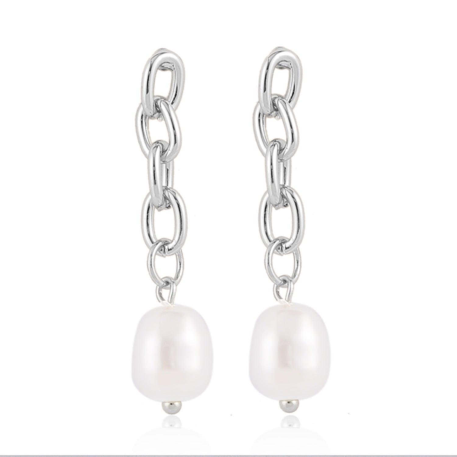 Ladies New Exquisite Pearl Earrings - Nioor