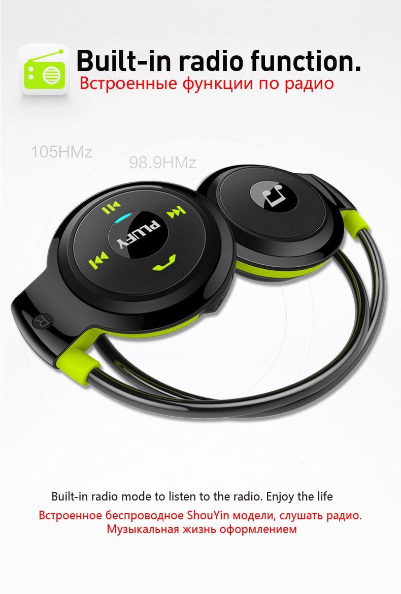 PLUFY Sports Bluetooth Headset Wireless Headphones Earphones Running Ecouteur Sans Fil Bluetooth Headphone earphone Radio MP3 - Nioor