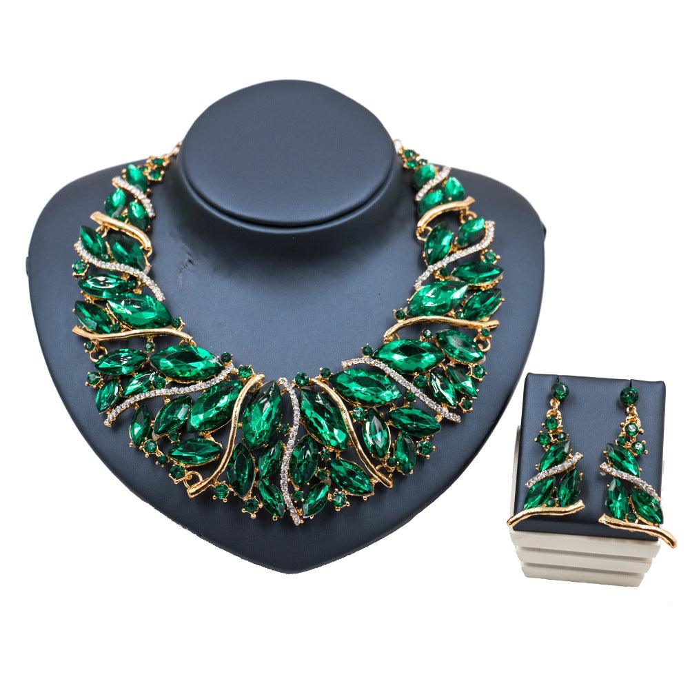 European And African Color Exaggerated Bride Necklace - Nioor