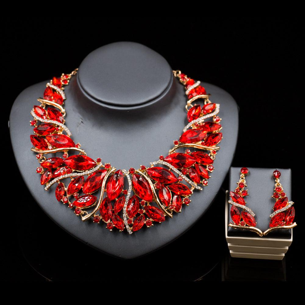 European And African Color Exaggerated Bride Necklace - Nioor