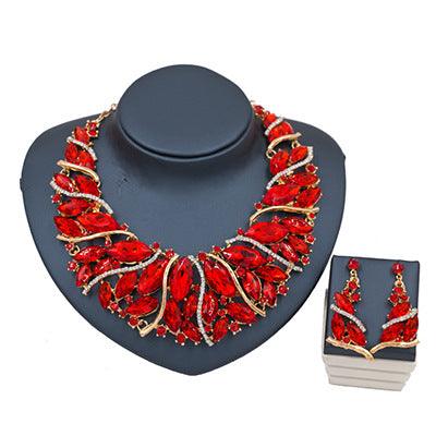 European And African Color Exaggerated Bride Necklace - Nioor