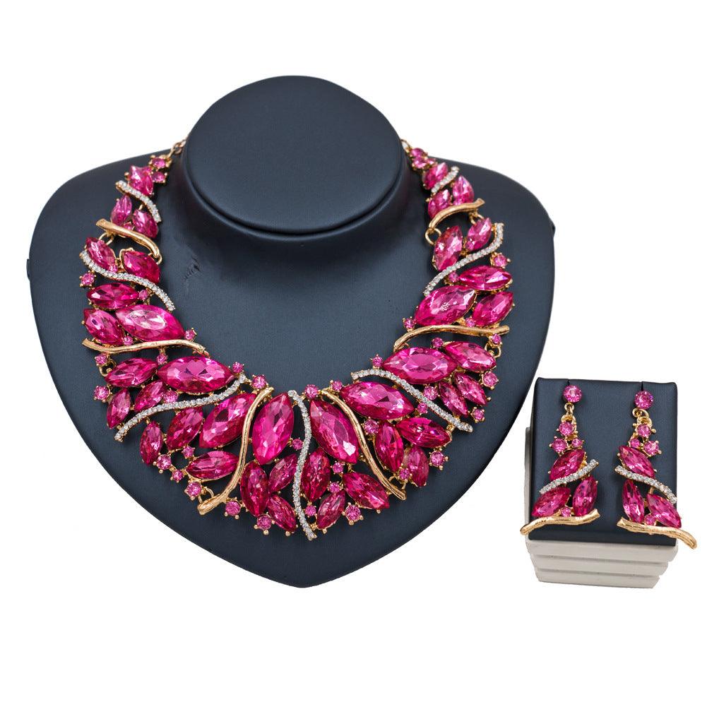 European And African Color Exaggerated Bride Necklace - Nioor