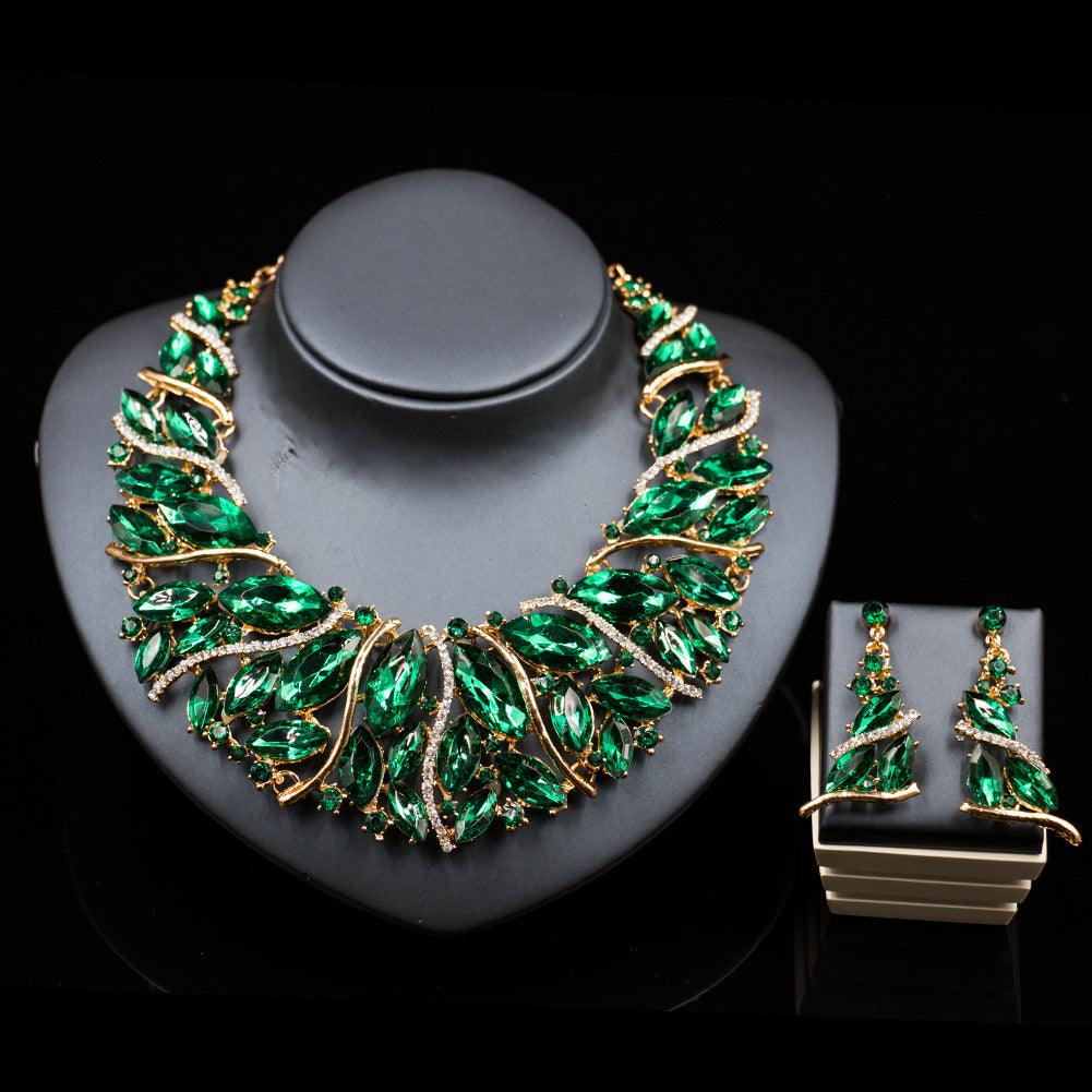 European And African Color Exaggerated Bride Necklace - Nioor