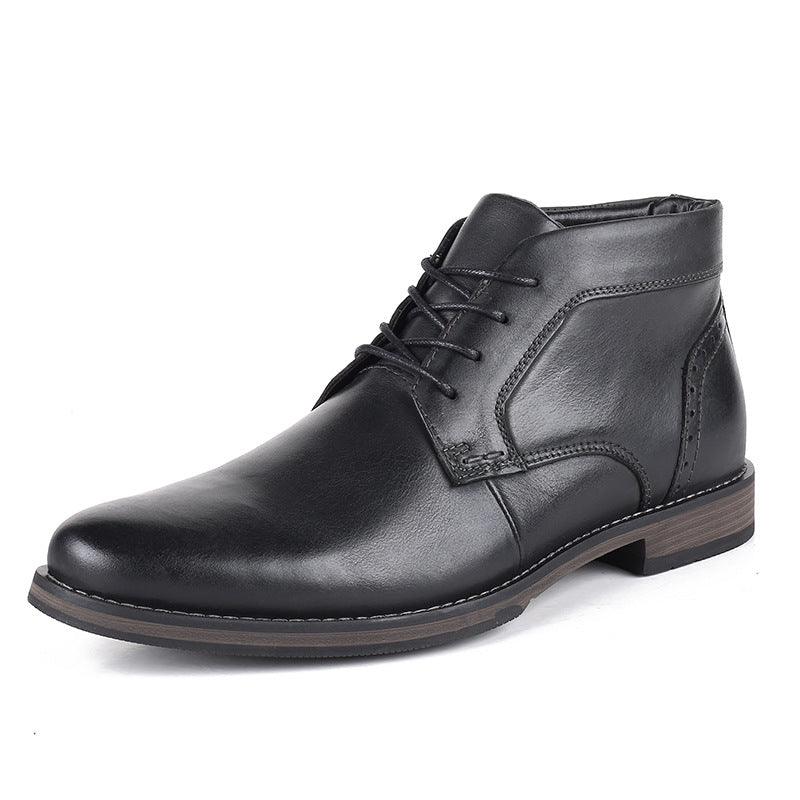 Men's Business Casual High Top British Lace-Up Martin Boots - Nioor