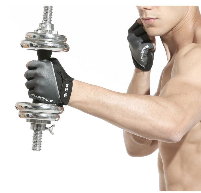 Lightweight Equipment Training Half Finger Dumbbell Non-slip Wear-resistant Fitness Gloves - Nioor