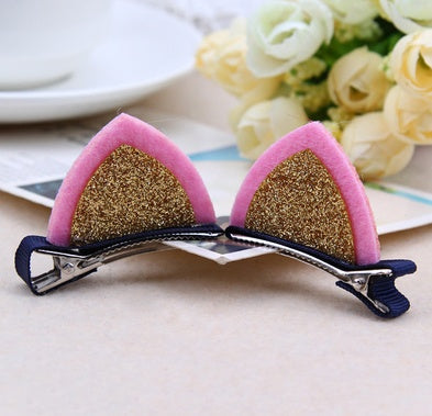 Lot Girls Barrettes Cute Cat Ears Hair Clip Kids Safety Headband Hairpin For Kids Hair Accessories