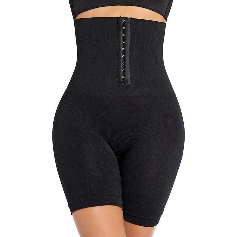 Button Adjustment Seamless Straight Angle Plus Size Body Shaping Pants - Nioor