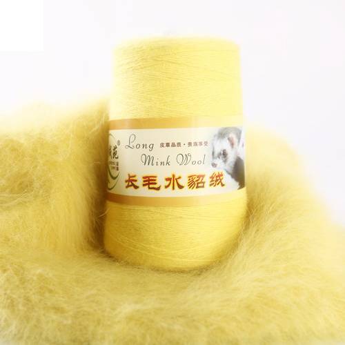 Hand-knitted woven medium thick scarf thread