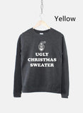 Women's Ugly Christmas Sweater Sweatshirt Bah Humbug Funny - Nioor