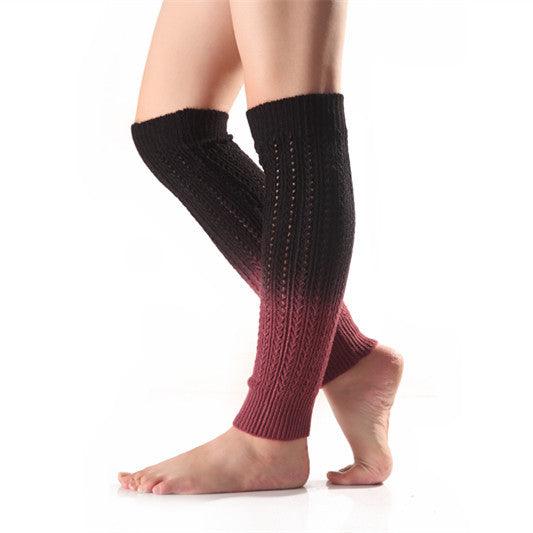 Warm Knitted Leg Gaurd Set Stockings - Nioor