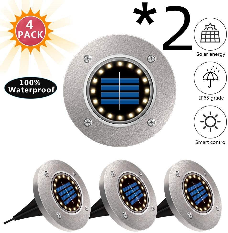 8LED Waterproof Solar Powered Garden Lights - Nioor