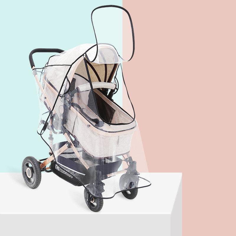 Baby Stroller Transparent Raincoat Windshield For All Seasons - Nioor