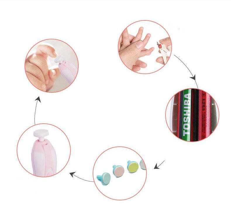 Anti-scratch Multifunctional Baby Electric Nail Polisher - Nioor