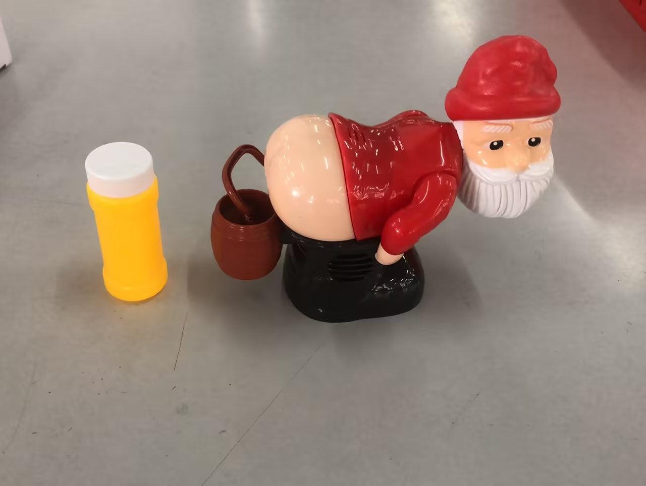 Electric Santa Claus Bubbles Machine Blowing Bubbles Music Light Entertainment Toy Prank Funny Ornament Christmas Gifts Christmas Decorations - Nioor