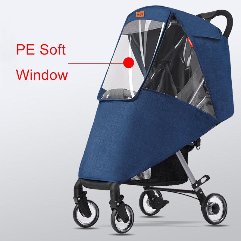 Stroller rain cover baby carriage wind cover umbrella car - Nioor