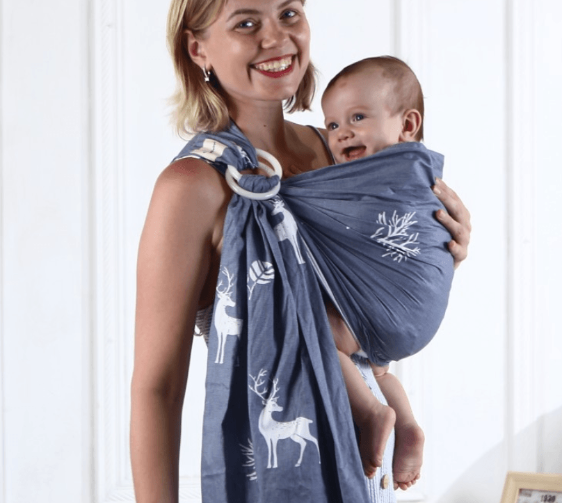 Baby sling solid color baby carrier - Nioor