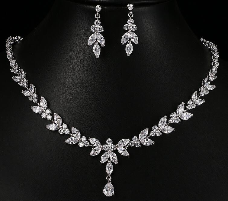 Zircon Simple Bridal Set - Nioor