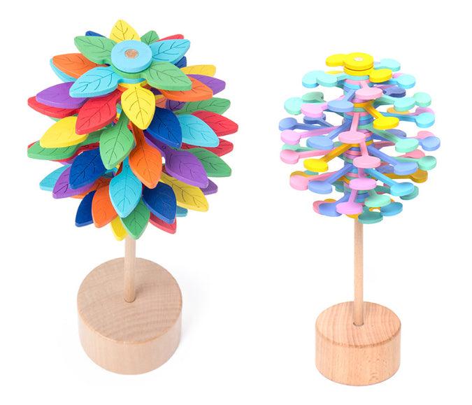 Solid Wooden Rotating Lollipop Fischer Series Creative Ornaments Decompression Toys Decompression Artifact Gyro - Nioor