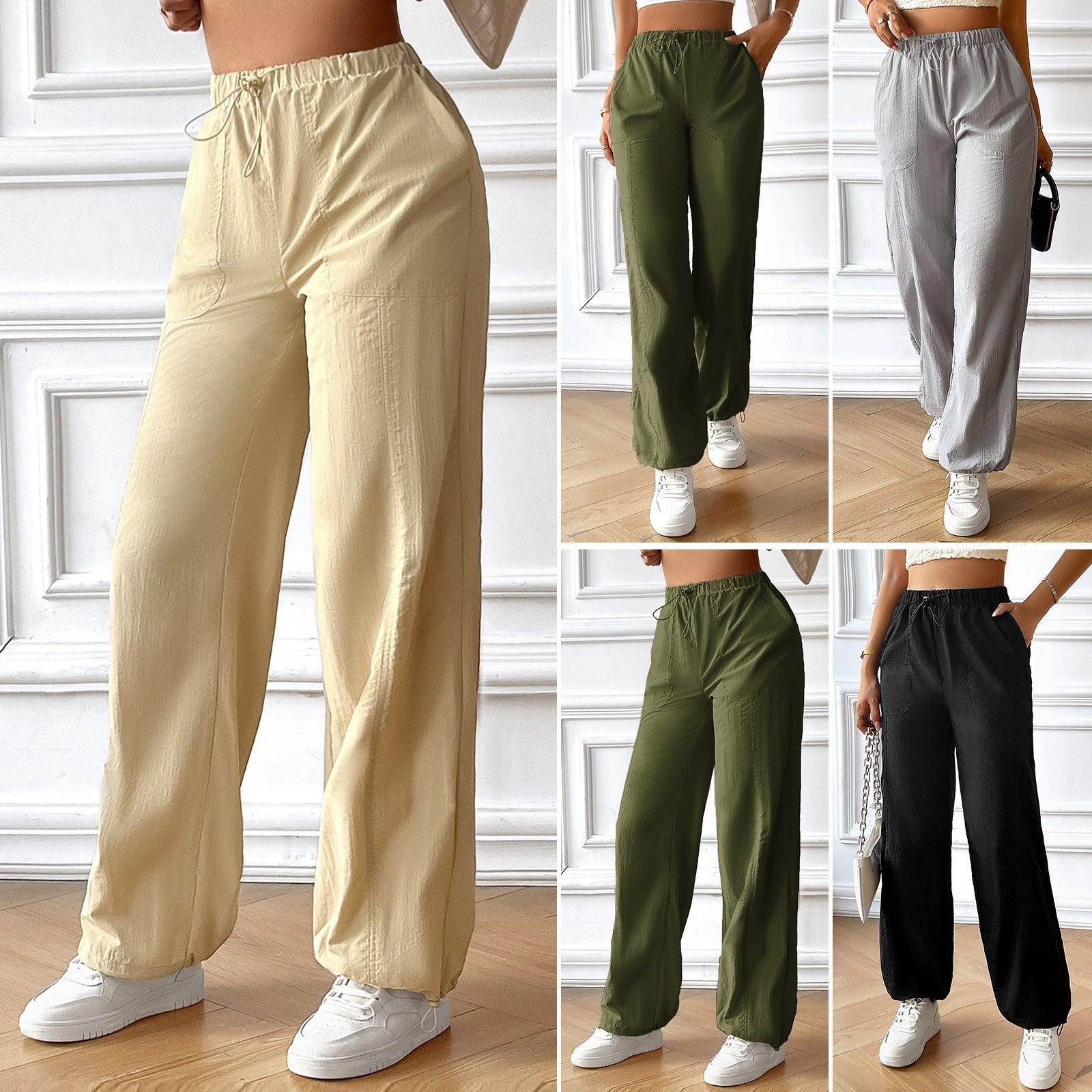 Women's Fashion Casual Loose-fitting Wide-leg Trousers - Nioor