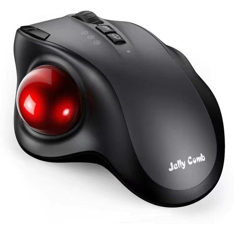 Wireless Trackball Mouse Rechargeable 2.4G Bluetooth Dual-mode Luminous Mouse - Nioor