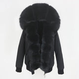 Parka Thick Raccoon Fur Liner Jacket Fur - Nioor