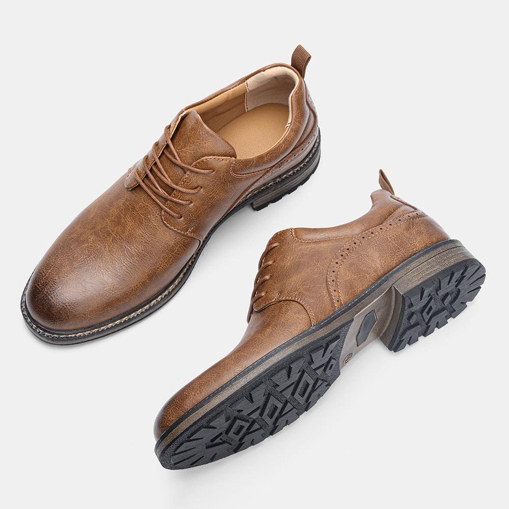 Men's Casual Comfortable And Minimalist Leather Shoes - Nioor