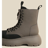 British Wind Mist Sponge Cake Thick Sole Boots