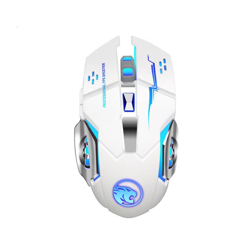 Wireless Gaming Mouse Luminous Mute Rechargeable Wired Office Mouse - Nioor