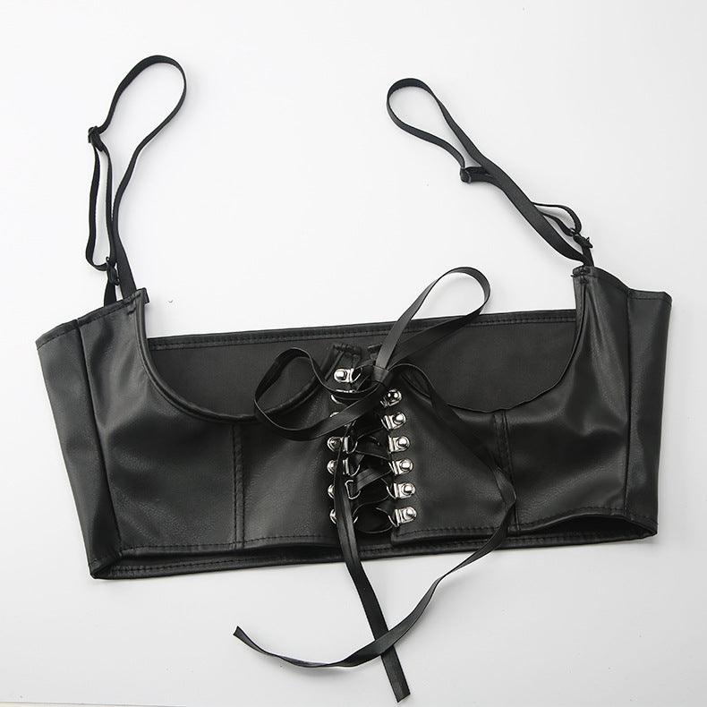 French Style European And American Fried Street Dark Girl Wrapped Chest Strap Waist Seal - Nioor