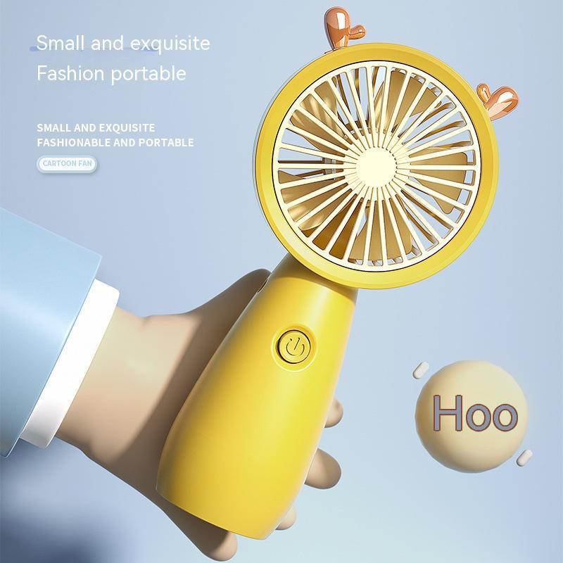 Handheld Portable Fan USB Charging Cartoon - Nioor