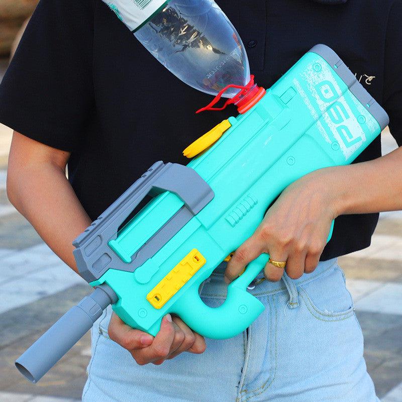 New P90 Electric Water Gun High-Tech Kids Toys Outdoor Beach Pool Large Capacity Summer Gel Blasting Water Gun For Adults - Nioor