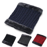 Men's Fashion Knitted Padded Warm Scarf - Nioor