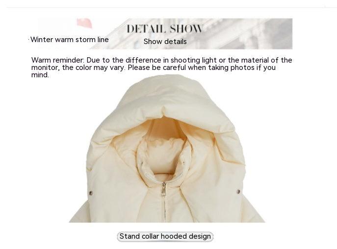 Puffy Hooded Bread Short Cotton-padded Jacket For Women Thick Loose - Nioor